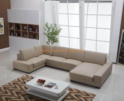 Modern Home Furniture Top Grain Leather European Style Living Room Sectional Corner Sofa