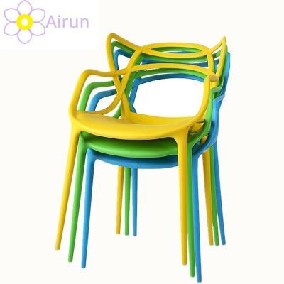 Outdoor Restaurant Colorful Modern Cheap Plastic Chairs
