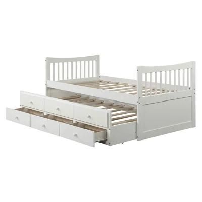 Kids Bedroom Furniture Solid Wood Bunk Bed Children Bunk Bed