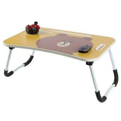New Fashion Cartoon Picture Laptop Table with Drawer