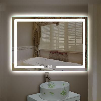 Contemporary Style Bathroom LED Mirror Lighted Dressing Bathroom Mirrors with LED Lights