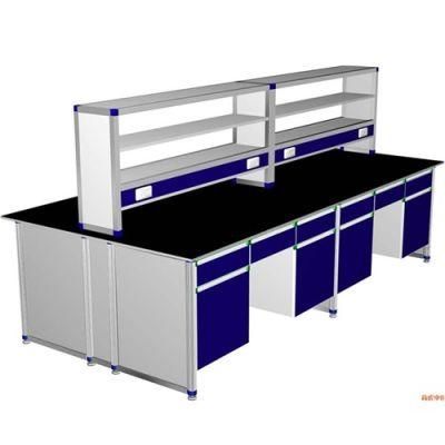 Pharmaceutical Factory Wood and Steel Chemistry Lab Bench, Bio Wood and Steel Lab Furniture with Absorbent Paper/