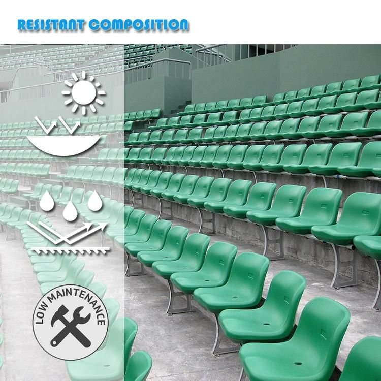 Floor Mounting HDPE Fixed Stadium Seating Arena Stadium Chair Seat with Backrest