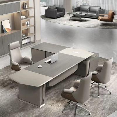 Simple Modern Office Desk and Chair Combination Office Boss Desk