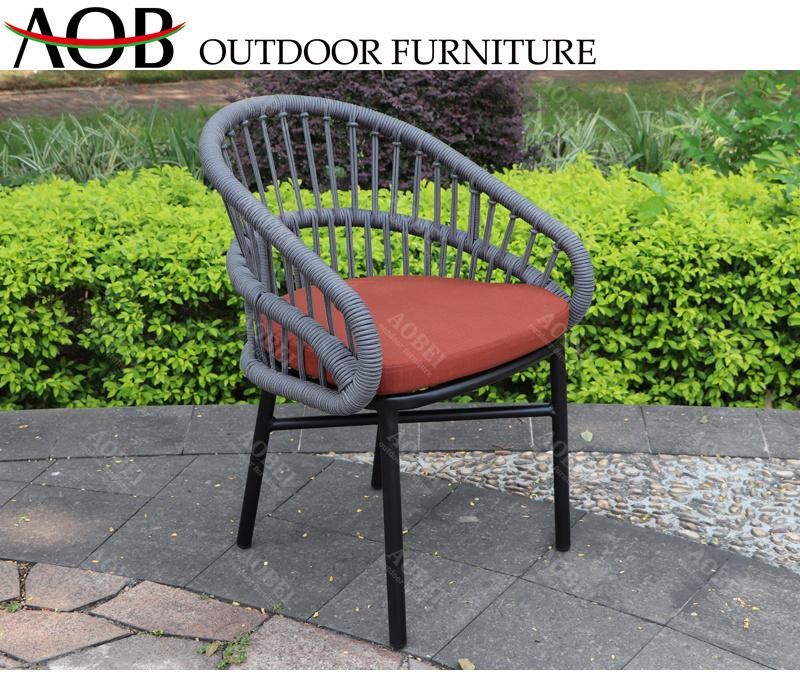 Contemporary Modern Outdoor Garden Patio Resort Hotel Villa Restaurant Rope Dining Furniture Chair