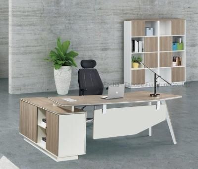 Modern Design Melamine Curve Edge Manager Executive Office Director Wooden Desk