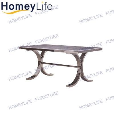 Modern Dining Room Furniture Marble Top Dining Table and Chairs Set