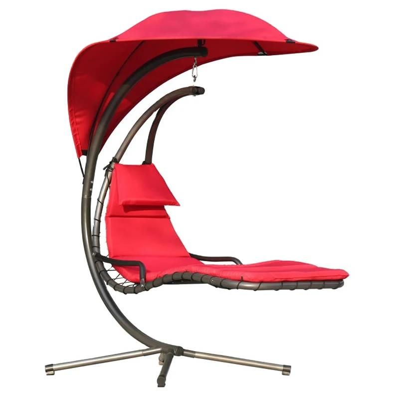 Outdoor Metal Hanging Chair Leisure Swing Hanging Daybed Chair