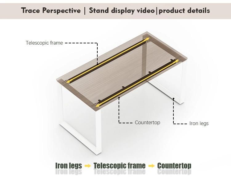 Morden Style Work Station Desk Modern Commercial Wooden Table Office Furniture