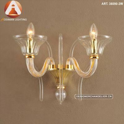 Murano Style Wall Light Sconce