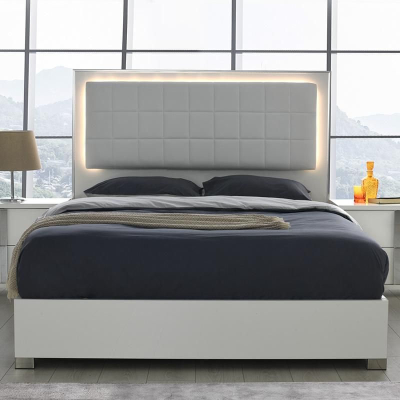 Nova Modern Platform Bed with Built-in LED Light