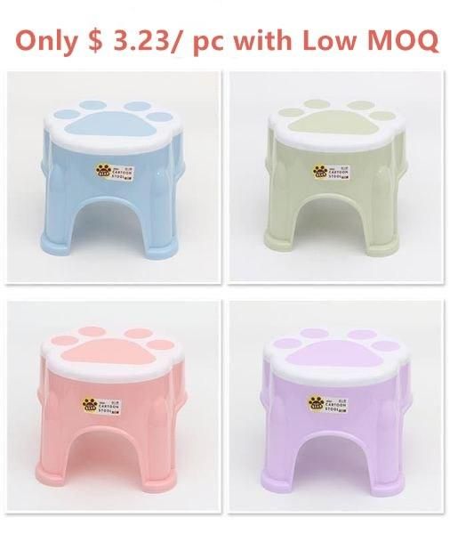 Low MOQ Round Plastic Children Living Bedroom Furniture Kids Dinging Chairs Cute Cartoon Baby PP Chair