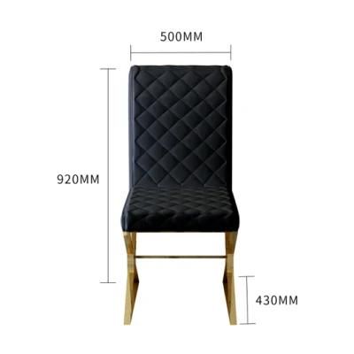 Modern Metal Dining Chair Home Livingroom Furniture