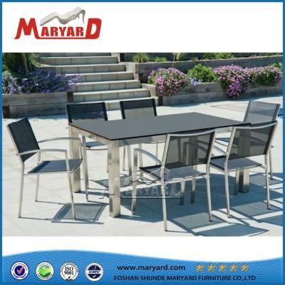 Luxury Modern Fashion Living Room Table Tempered Glass Dining Table Set Garden Furniture for Outdoor