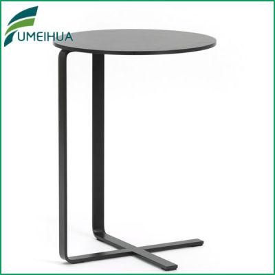 Anti-Scratch Grey Color Round Small Coffee Table