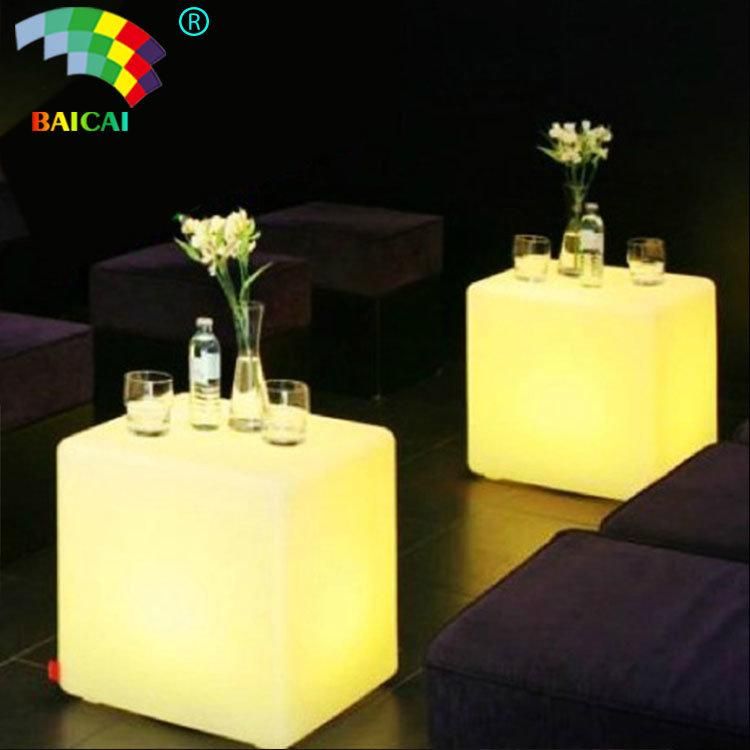 16 RGB Light Colors LED Cube Chair with Battery