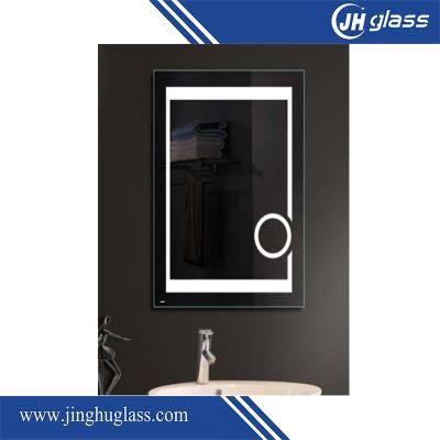 Modern Style Magnifying Lighted Mirror for Bathroom