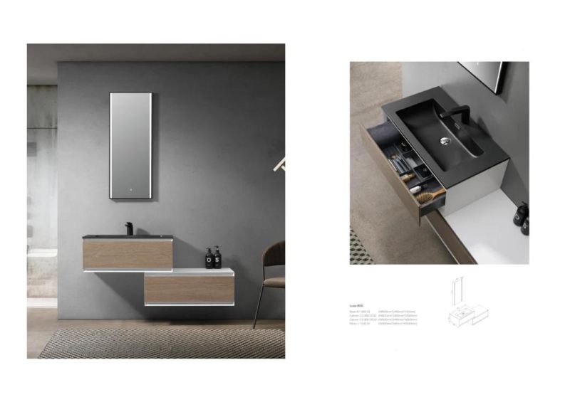 Hot Selling MDF Wood Bathroom Furniture Luxo-800