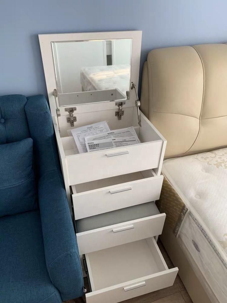 Modern Minimalist Dressing Table Bedroom Dressing Table Multi-Functional Mini Makeup Desk Creative Flip Dresser