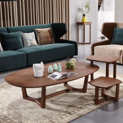 Simple Design Ash Veneer / Solid Wood Tea Table /Coffee Table