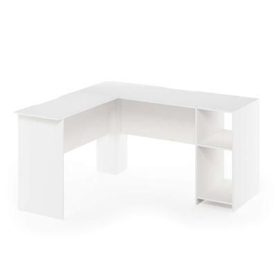 L-Shaped Desk, White Computer Desk