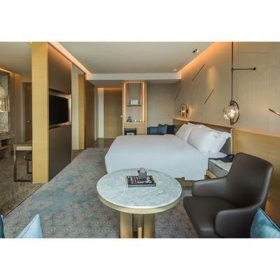 Luxury Modern Design Hotel Bedroom Furniture with Leather Headboard Panel