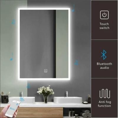 Jinghu China Factory 2021 New Design Hotel Project Wholesales Household IP44 LED Backlit Bathroom Makeup Mirror