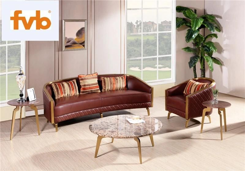 Modern Two Seater Reception Seating Sofa with Stainless Frame PU Cushion for Home Office and Hotel