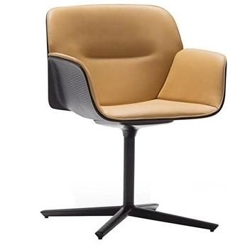 Modern Design Swivel Fabric Upholstery Plastic PP Dining Chair