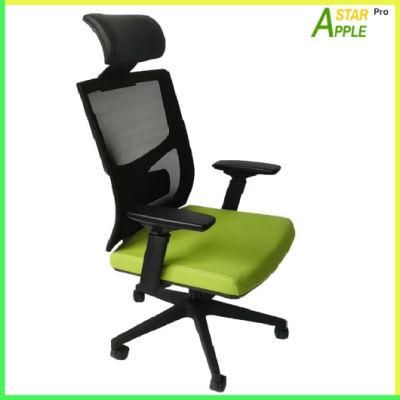 Headrest PU Leather Furniture as-C2076 Mesh Office Chair with Armrest