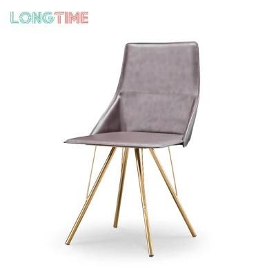 Wholesale Modern Design Restaurant Chair Living Room Armrest Chair Dining Metal Legs Chair