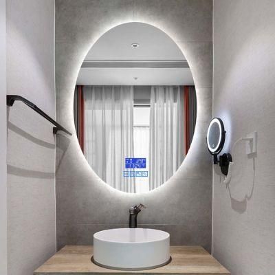 High Quality LED Bathroom Oval Wall Hanging Mirror for Hotel