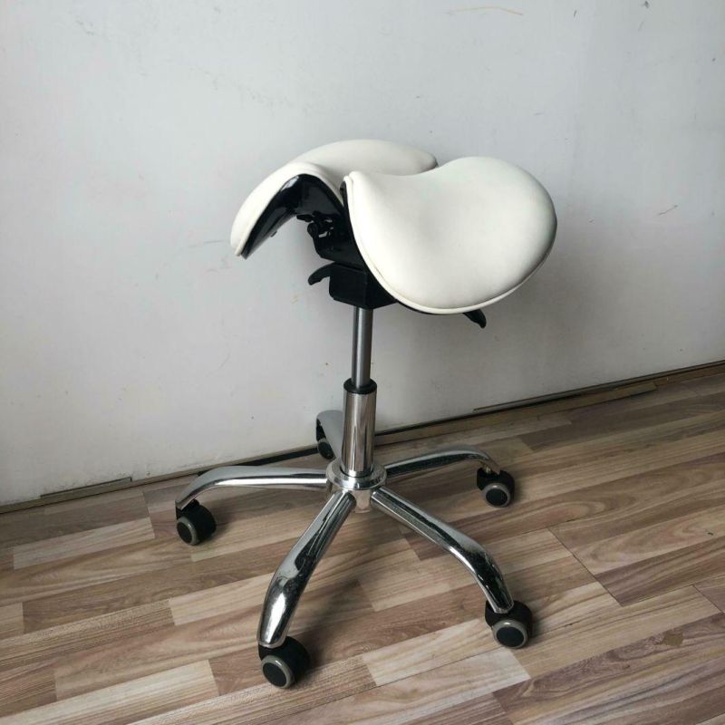 Ergonomics Split Saddle Stool Hot Sale Saddle Chair Manufacturer Doctor Saddle Stool