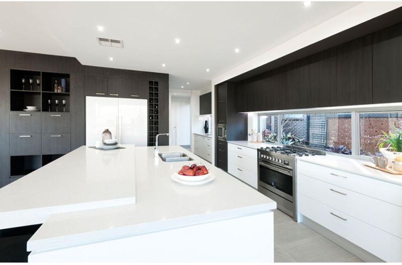 Customized Quartz Silestone Bench Top Installation for Bathroom Vanity