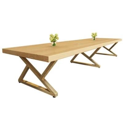 Modern Solid Wood Table for Meeting Room