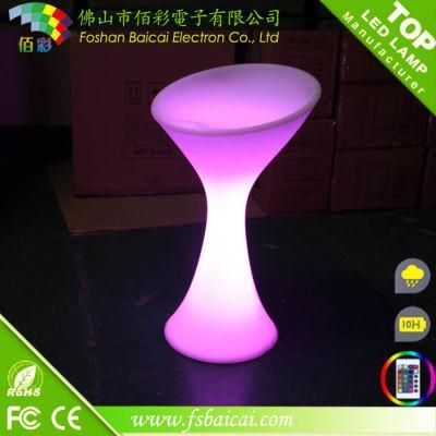 Plastic Battery Chair Factory Sale Bar Chair Furniture LED Furniture Glow Furniture