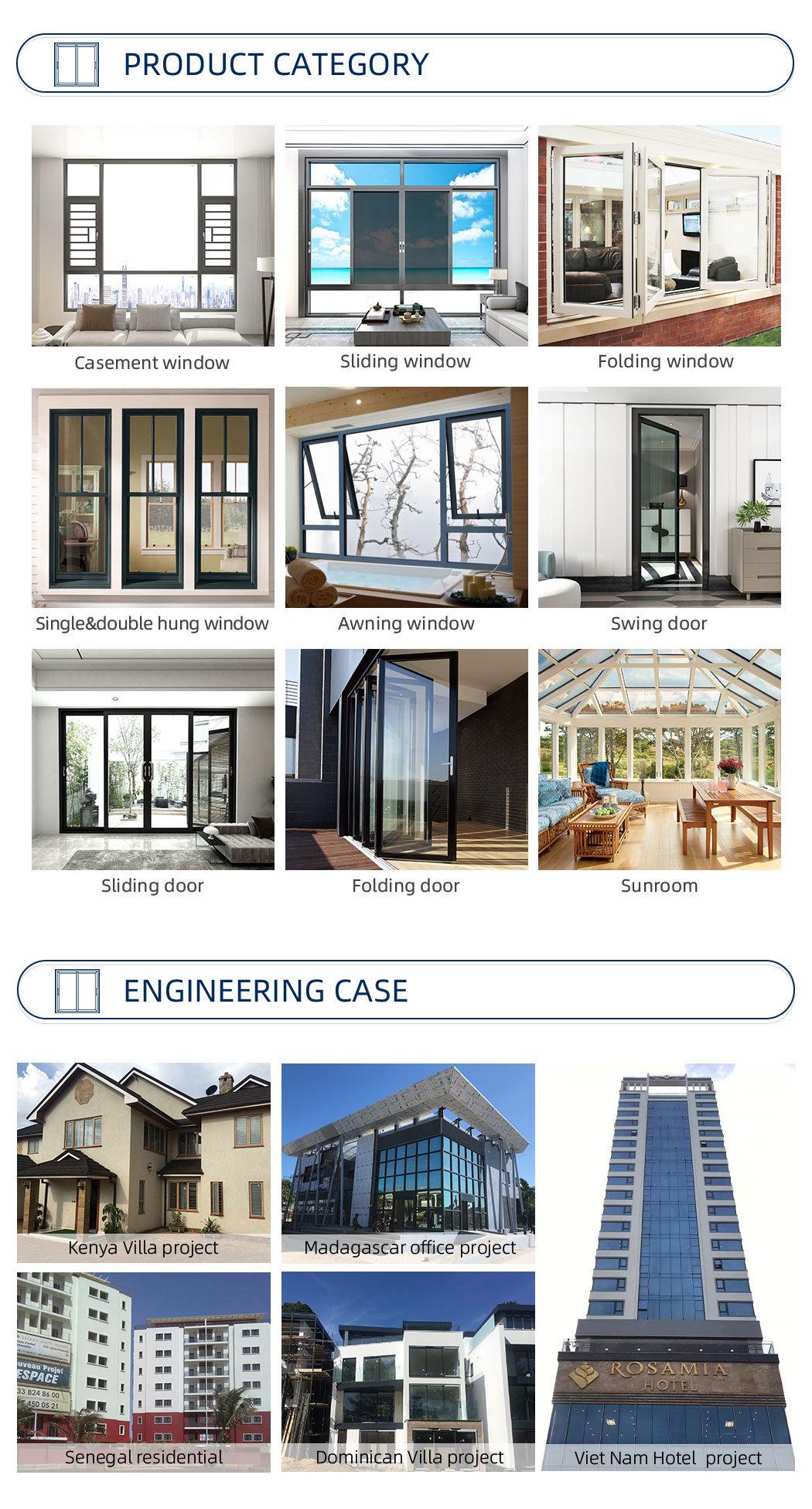 Wholesale Soundproof Standard Size Glass Profile Aluminium Bifold Window and Door Folding Windows and Doors Folding Screen