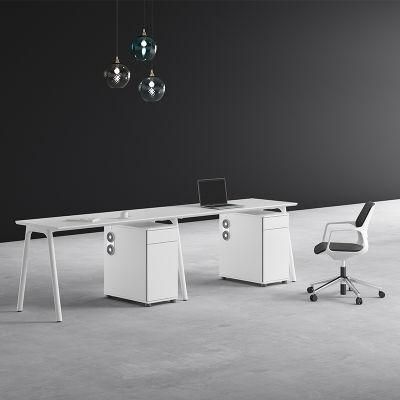 High Quality Office Furniture White Two Seat Workstation Modern Office Desk