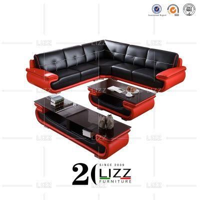 Wholesale Modern European Home Furniture Lounge Sectional Leather Sofa