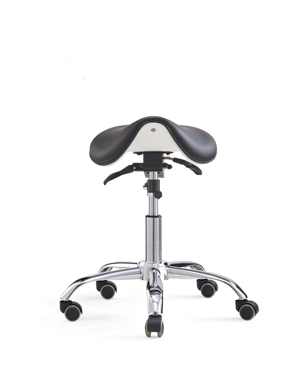 Adjustable Ergonomic Tilt Saddle Seat Stool Salon Barber Stool Office Chair