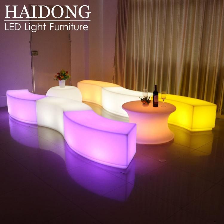 Fashion LED Cocktail Table Sofa Bar Chair Furniture for Outdoor Party Nightclub