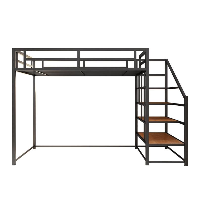 Apartment Dormitory Loft Iron Frame Bed Multifunctional Floor Loft Bed