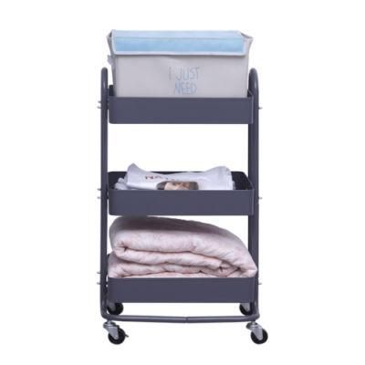 Home Furniture 3 Tier Metal Rolling Kitchen Cart with Wheels
