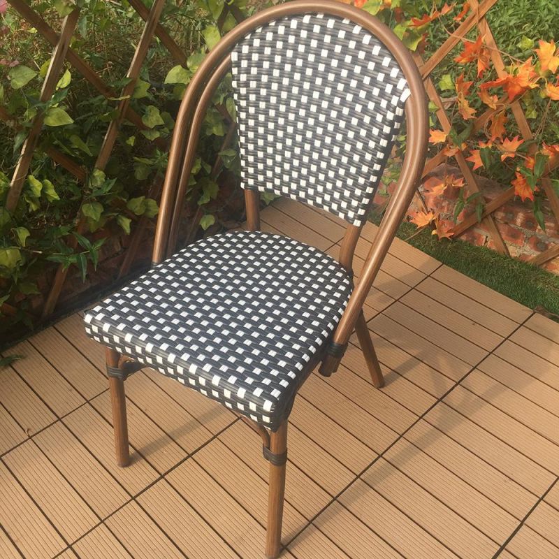 Modern Outdoor Cafe Table Chair Garden Sets Aluminum Restaurant Rattan Furniture