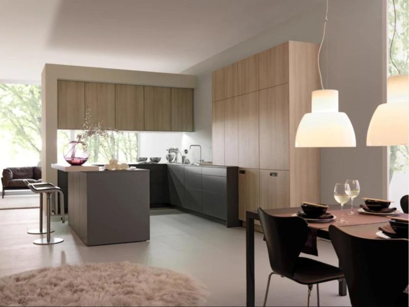 Fashion Luxury Design Villa Stainless Steel Anti-Water Anti-Fire Kitchen Cabinet Set Modern Soft Close Hinges Kitchen Cabinet