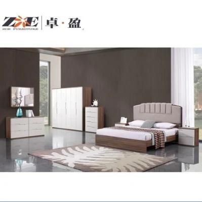 Modern Luxury Home King Size Big Headboard Bed Room Set Bedroom Furniture Sets