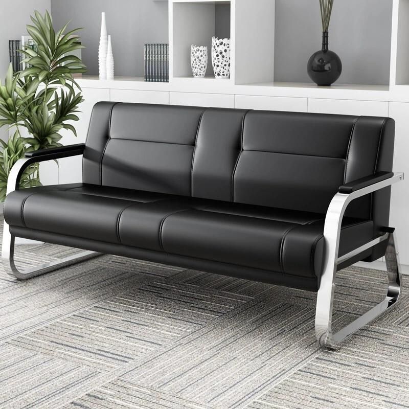 Leisure Modern Furniture Office Lounge Leather Sofa for Waiting Room