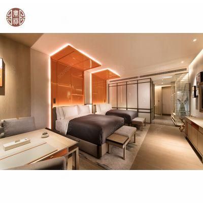 Bespoke Modern Light Wood Branded Hotel Guest Room Furniture