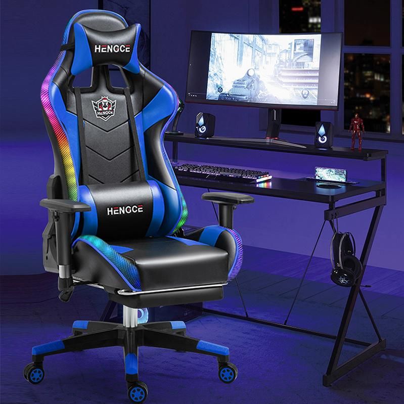 Hot Popular High Quality Anji RGB Race Racing Gaming Chair with Footrest