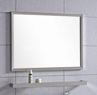 Home Decoration Wall Mounted Bathroom Framed Stainless Steel Bath Mirror